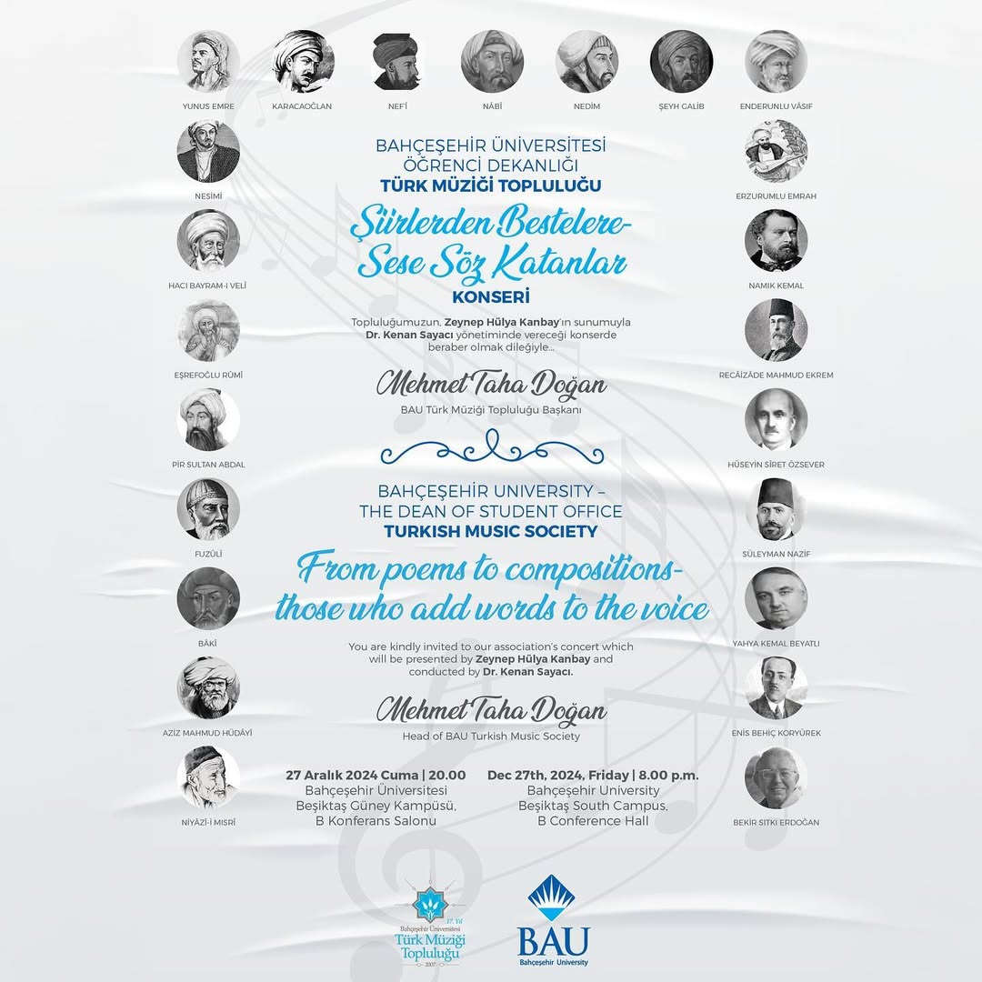 ŞİİRLERDEN BESTELERE SESE SÖZ KATANLAR KONSERİ