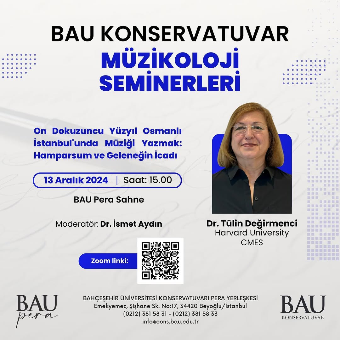 BAU KONSERVATUVAR MÜZiKOLOJi SEMiNERLERi