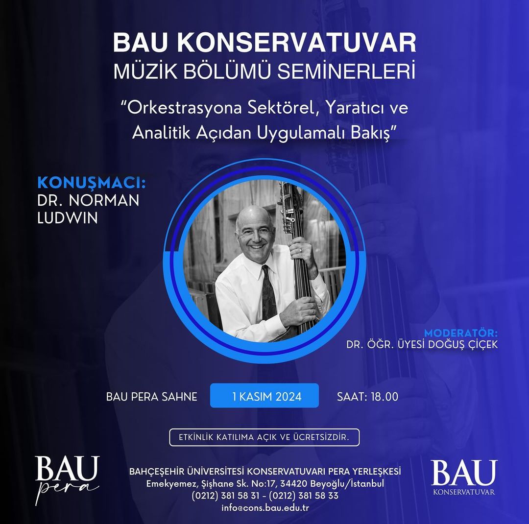 BAU Konservatuvar Müzik Bölümü Seminerleri