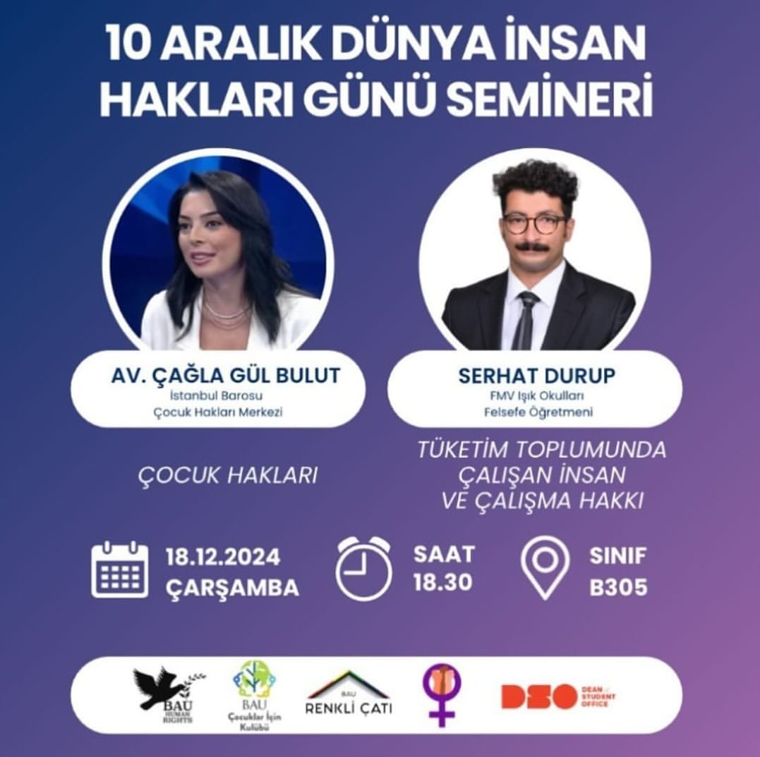 10 ARALIK DÜNYA INSAN HAKLARI GÜNÜ SEMINERi