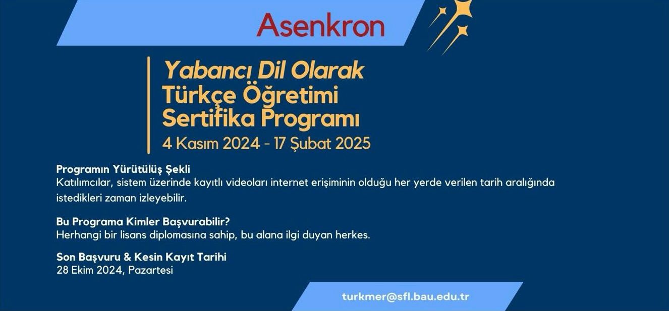 TÜRKMER-Türkçe Öğretim Sertifika Programı