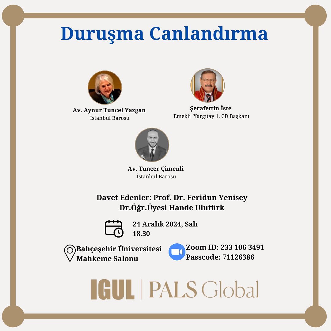 DURUŞMA CANLANDIRMA