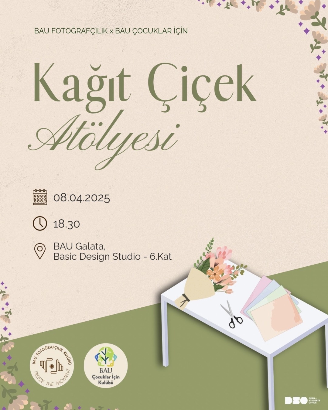Kağıt Çiçek Atölyesi