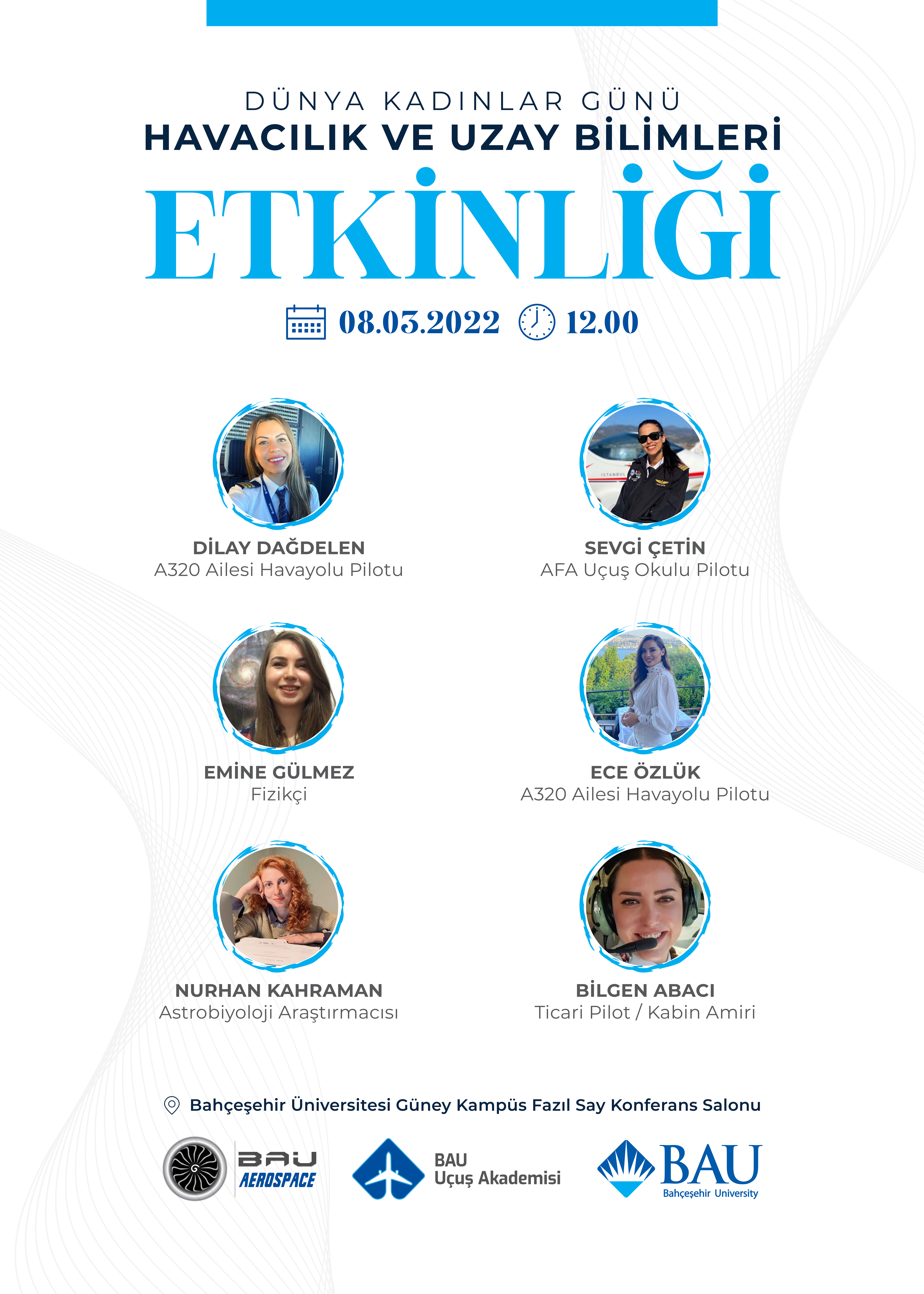 8 Mart Dünya Kadınlar Günü Havacılık ve Uzay Bilimleri Etkinliği