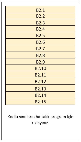 2 modul sinif listeleri bau bahcesehir universitesi