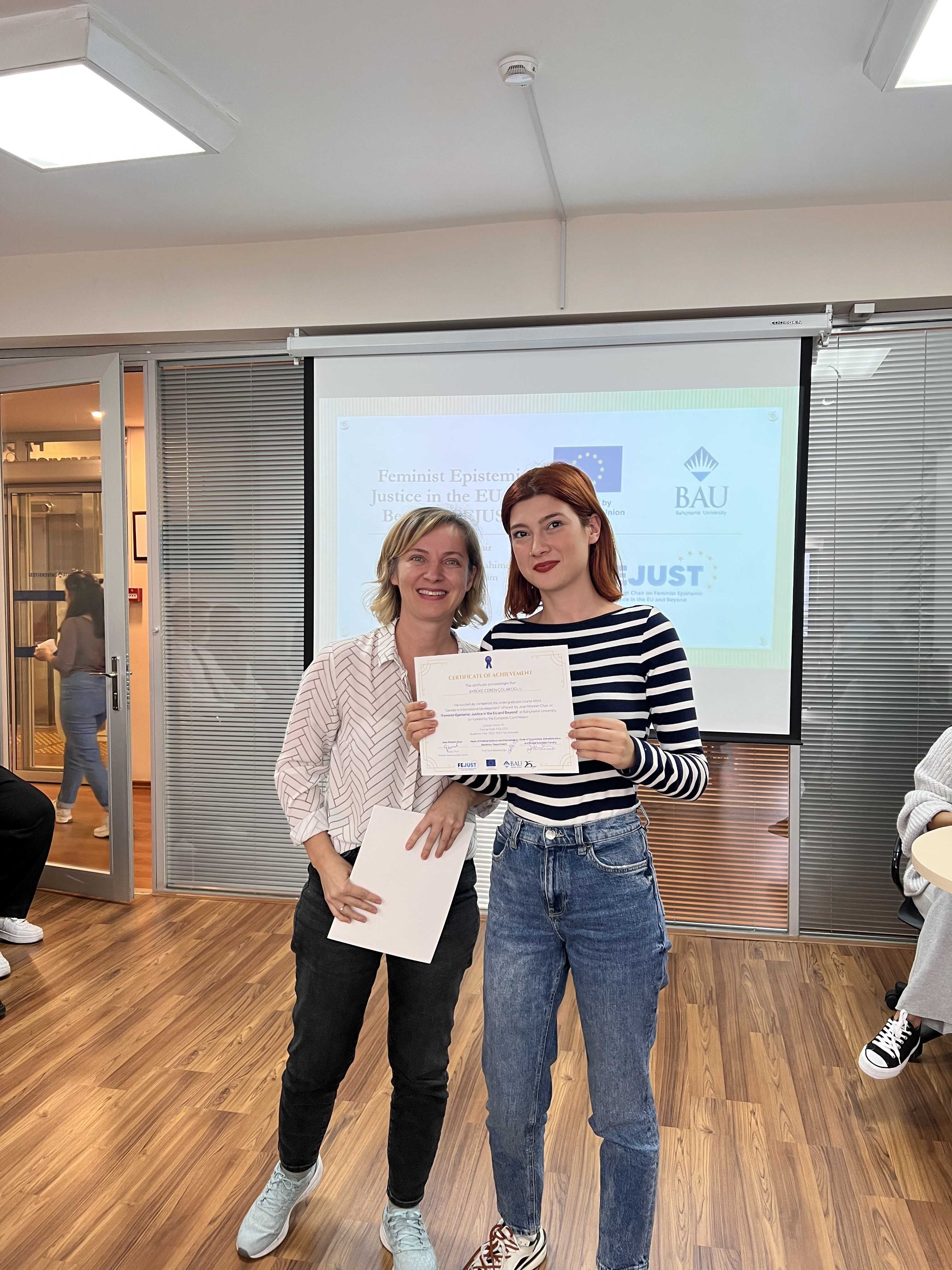 Certificate Award Ceremony: Honoring Success in the FEJUST Project