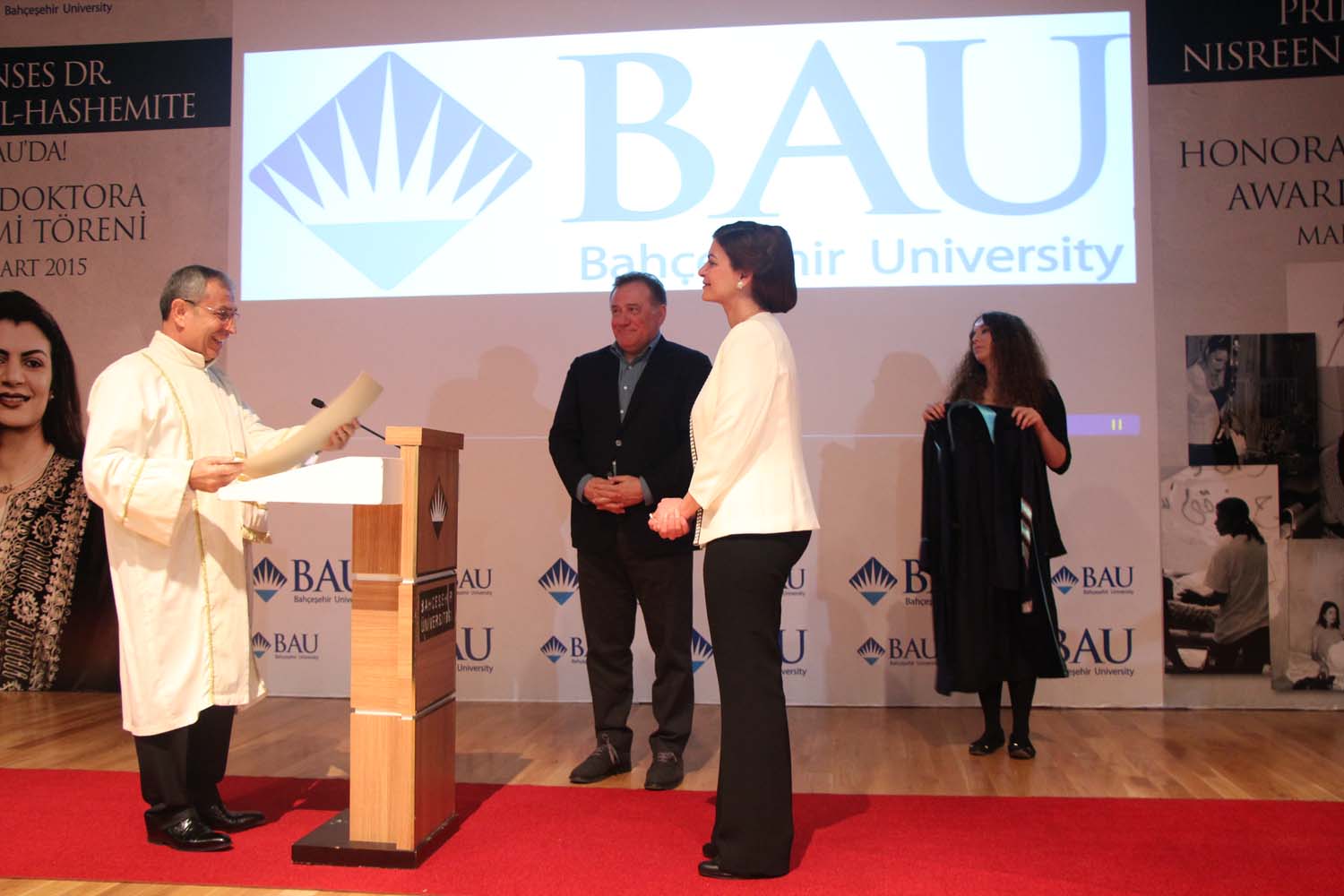 BAU'dan Prenses Dr. Nisreen El-Hashemite'ye Fahri Doktora Ünvanı Verildi