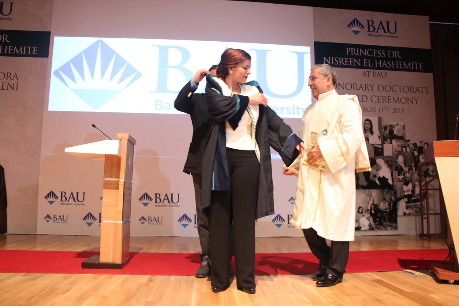 BAU'dan Prenses Dr. Nisreen El-Hashemite'ye Fahri Doktora Ünvanı Verildi