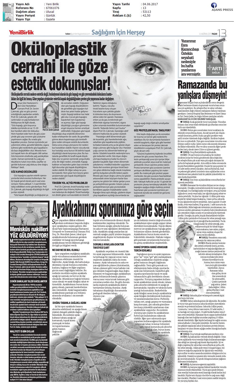 Tıp Fakültesi Basın Yansımaları