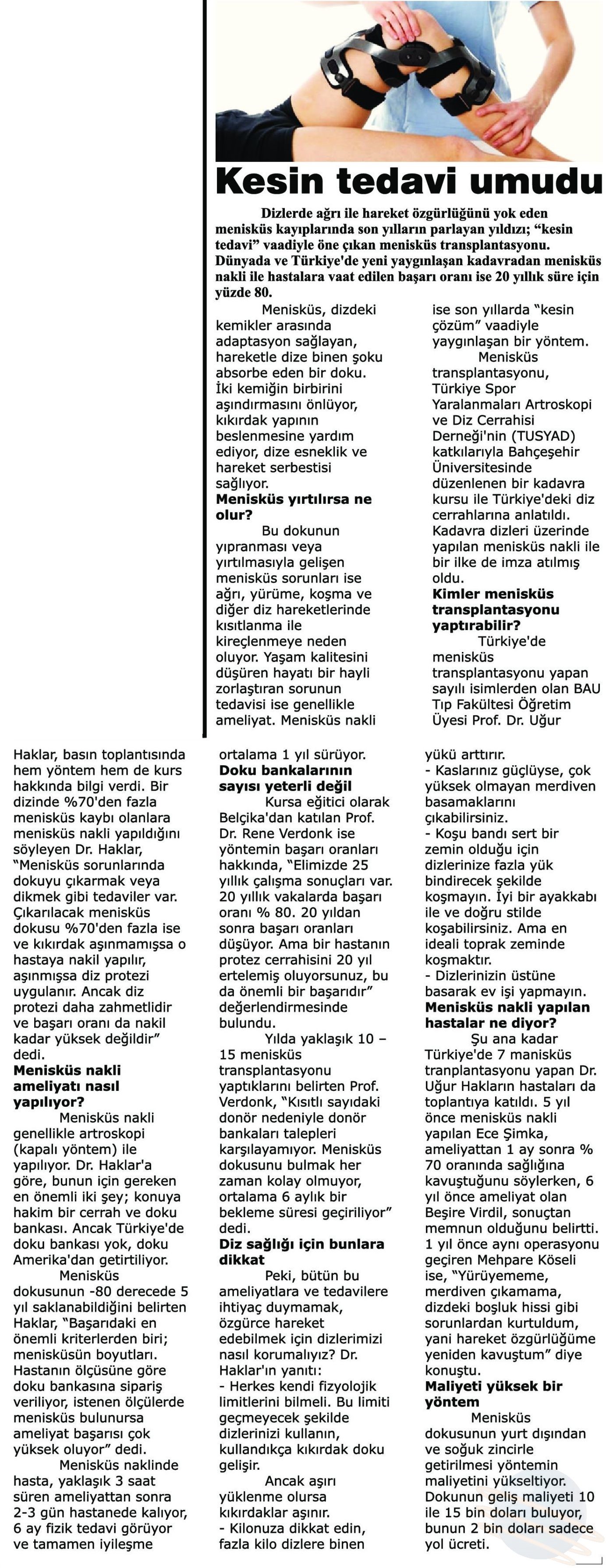 Tıp Fakültesi Basın Yansımaları