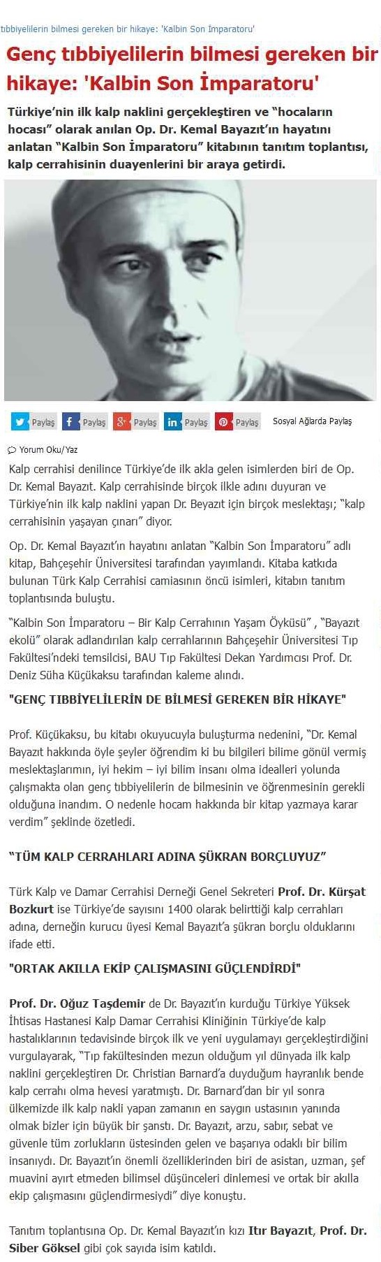 Tıp Fakültesi Basın Yansımaları