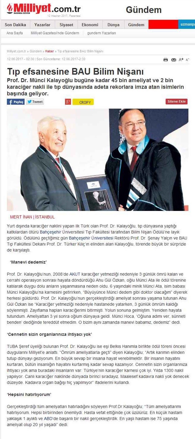 Tıp Fakültesi Basın Yansımaları