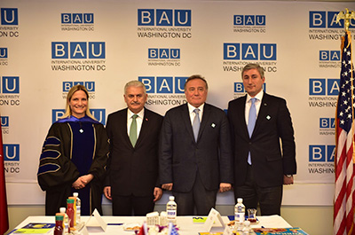 Başbakan Yıldırım  BAU International University Washington D.C.'yi Ziyaret Etti