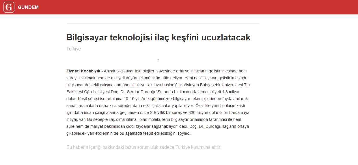 Tıp Fakültesi Basın Yansımaları