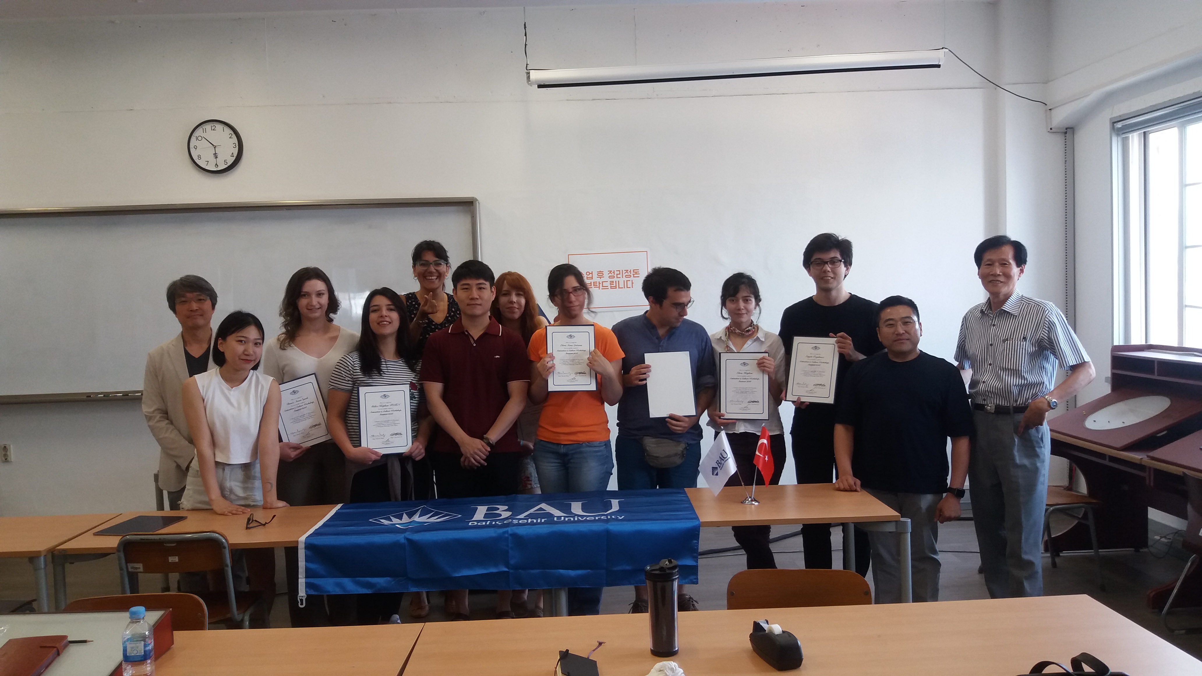 Çizgi Film ve Animasyon Bölümü Tarafından  Güney Kore Yaz Okulu Gerçekleştirildi