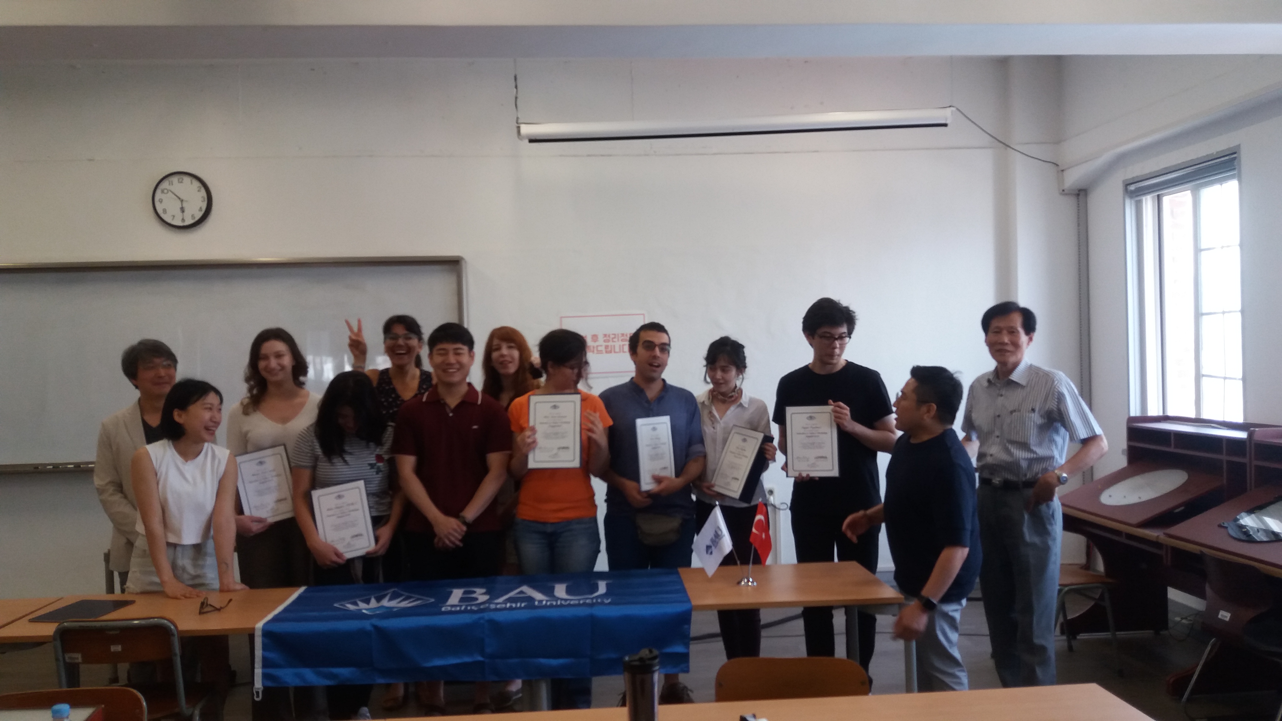 Çizgi Film ve Animasyon Bölümü Tarafından  Güney Kore Yaz Okulu Gerçekleştirildi