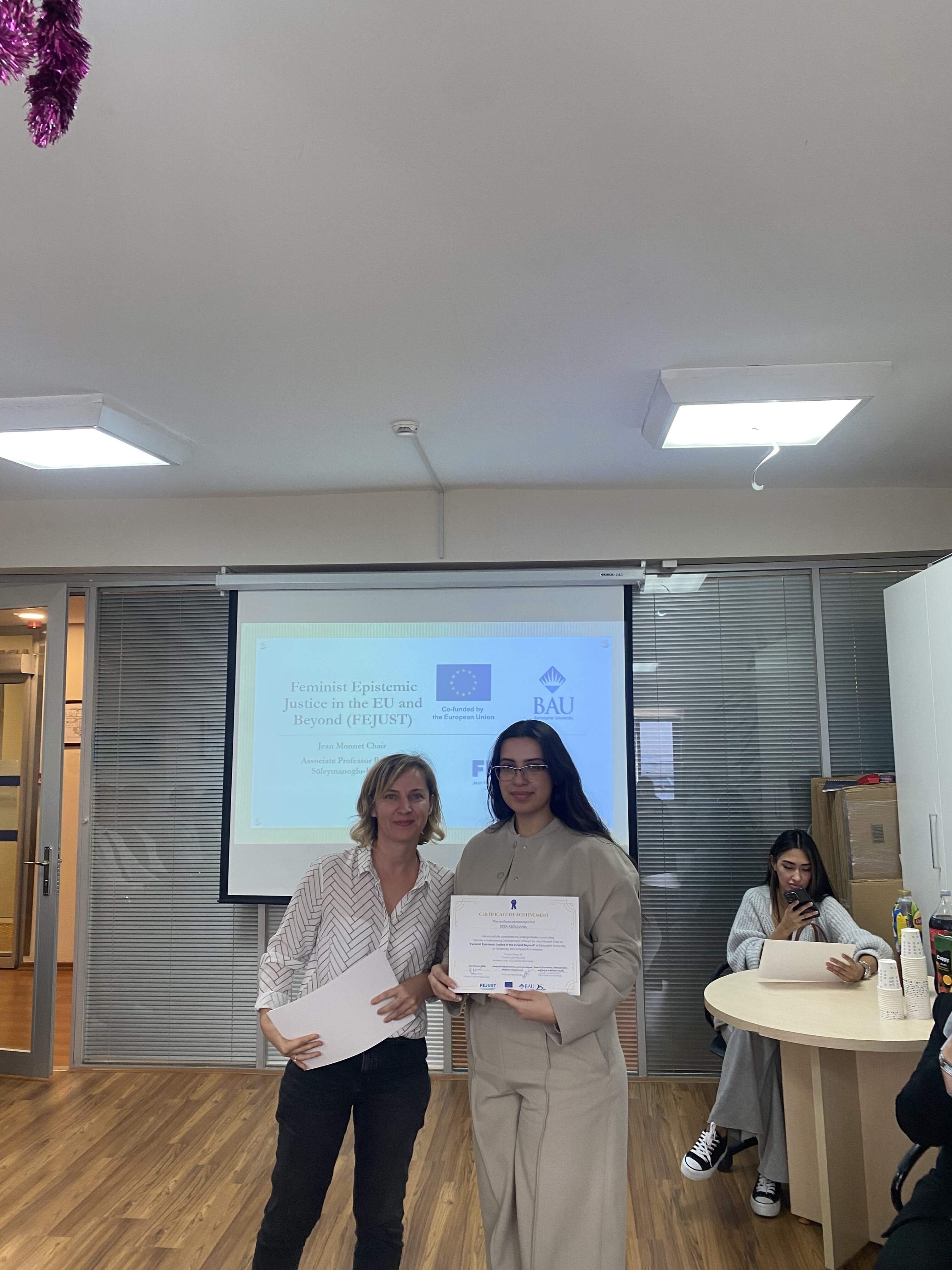 Certificate Award Ceremony: Honoring Success in the FEJUST Project