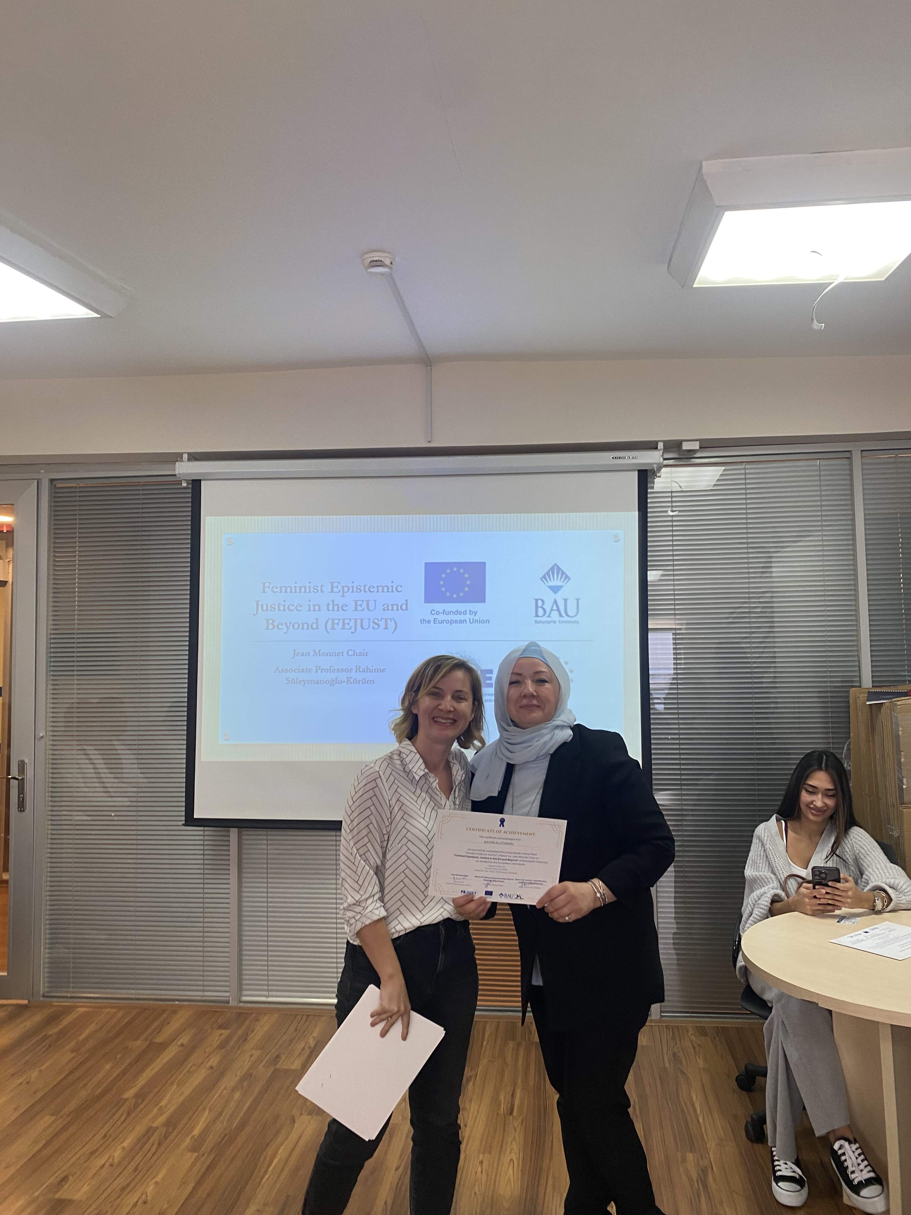 Certificate Award Ceremony: Honoring Success in the FEJUST Project