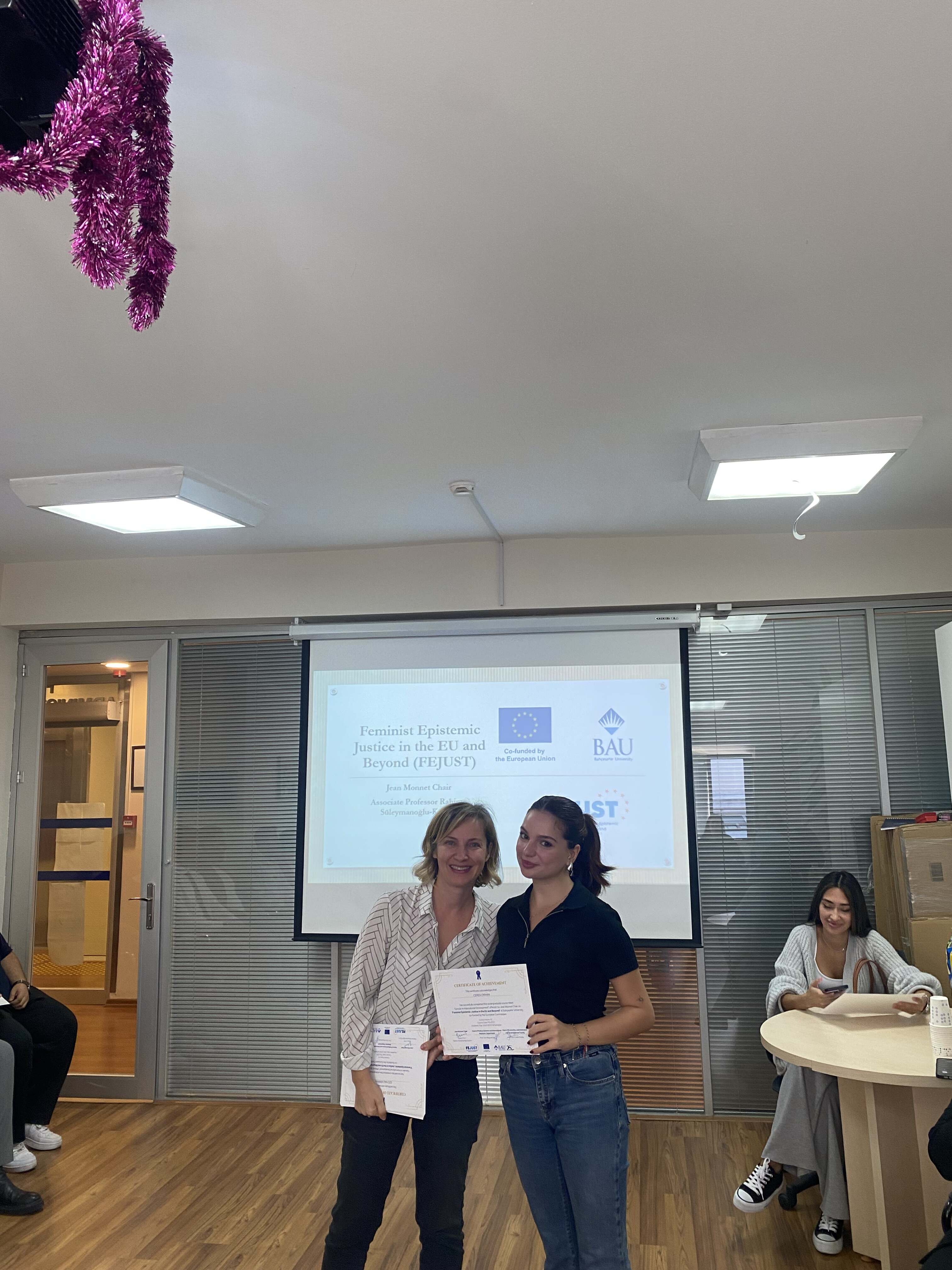 Certificate Award Ceremony: Honoring Success in the FEJUST Project