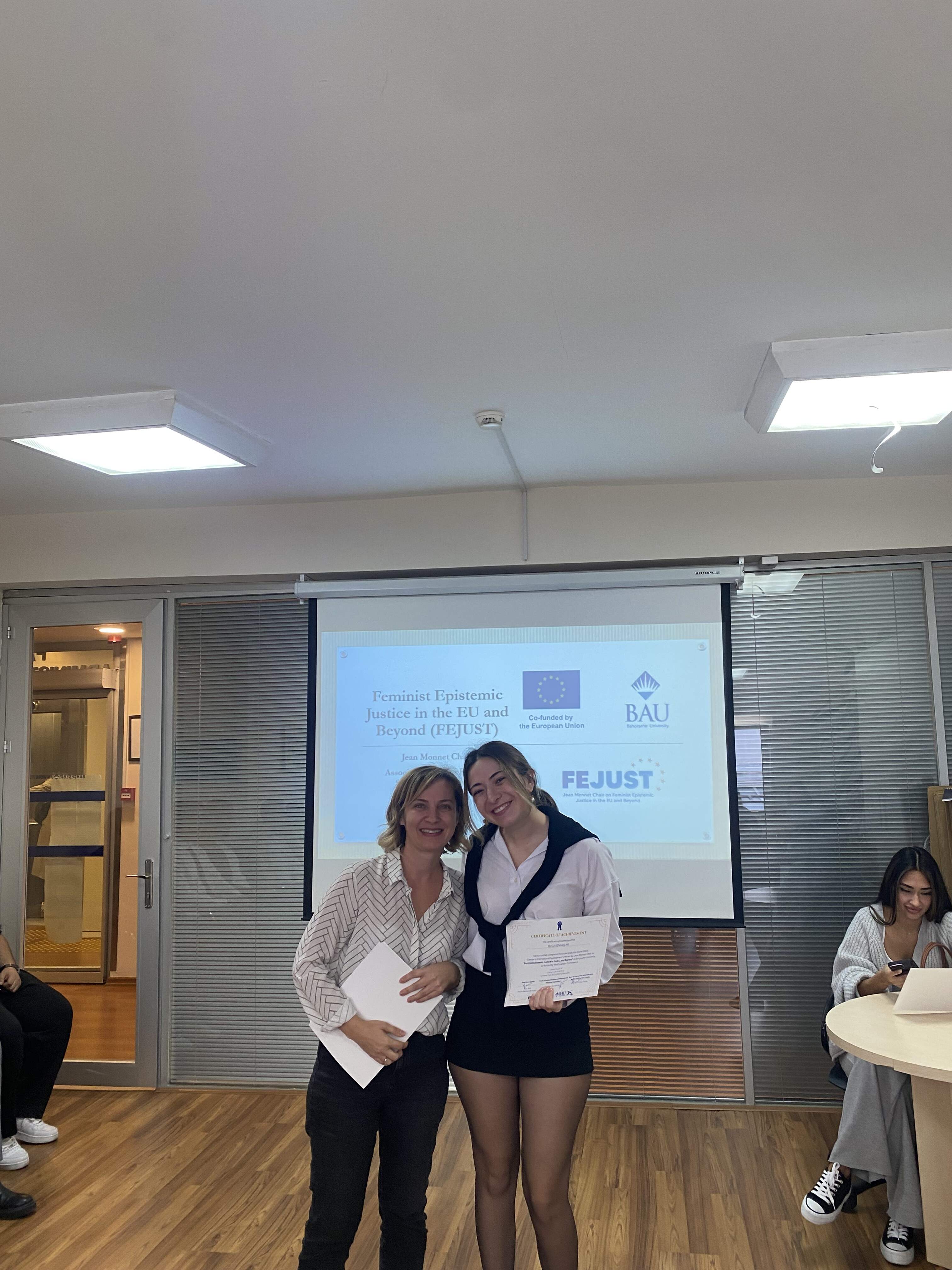 Certificate Award Ceremony: Honoring Success in the FEJUST Project