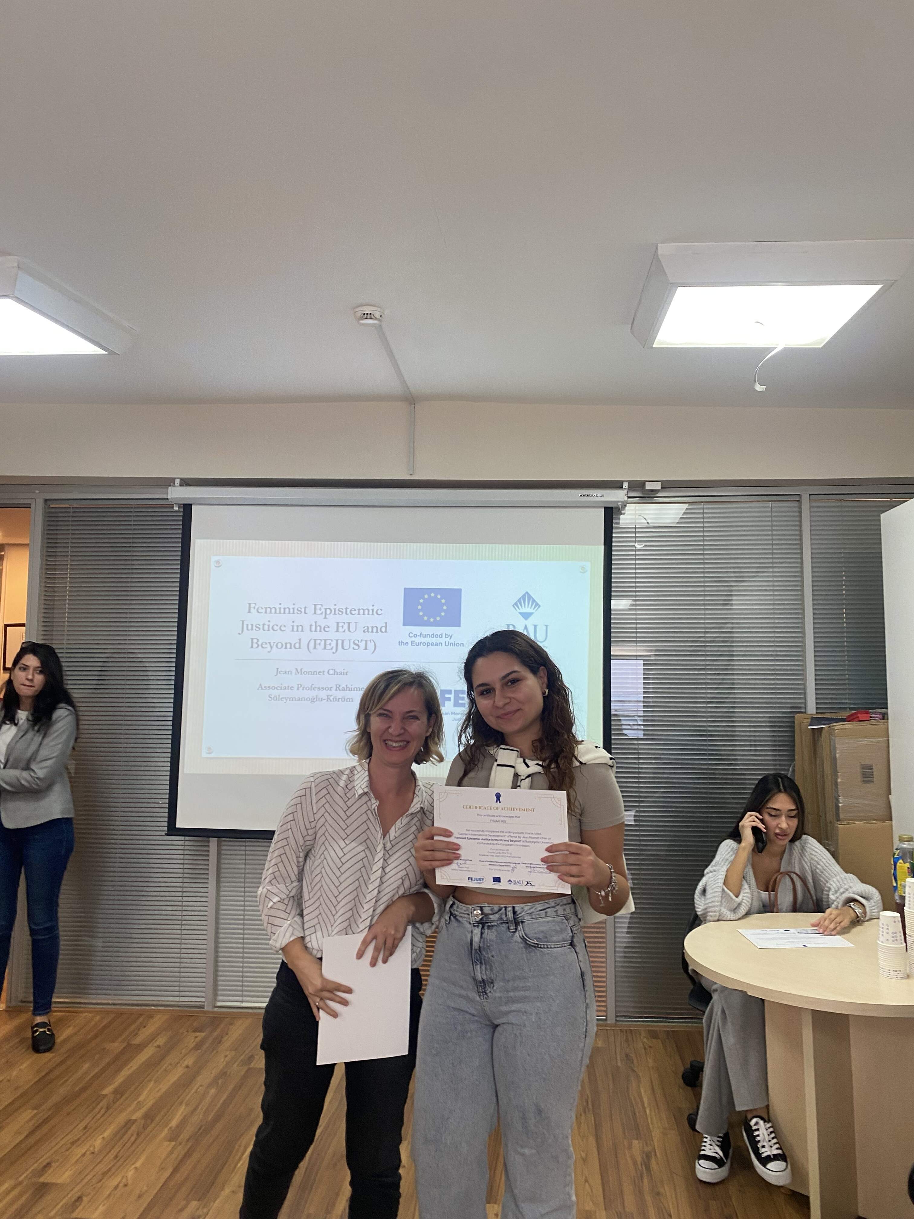 Certificate Award Ceremony: Honoring Success in the FEJUST Project