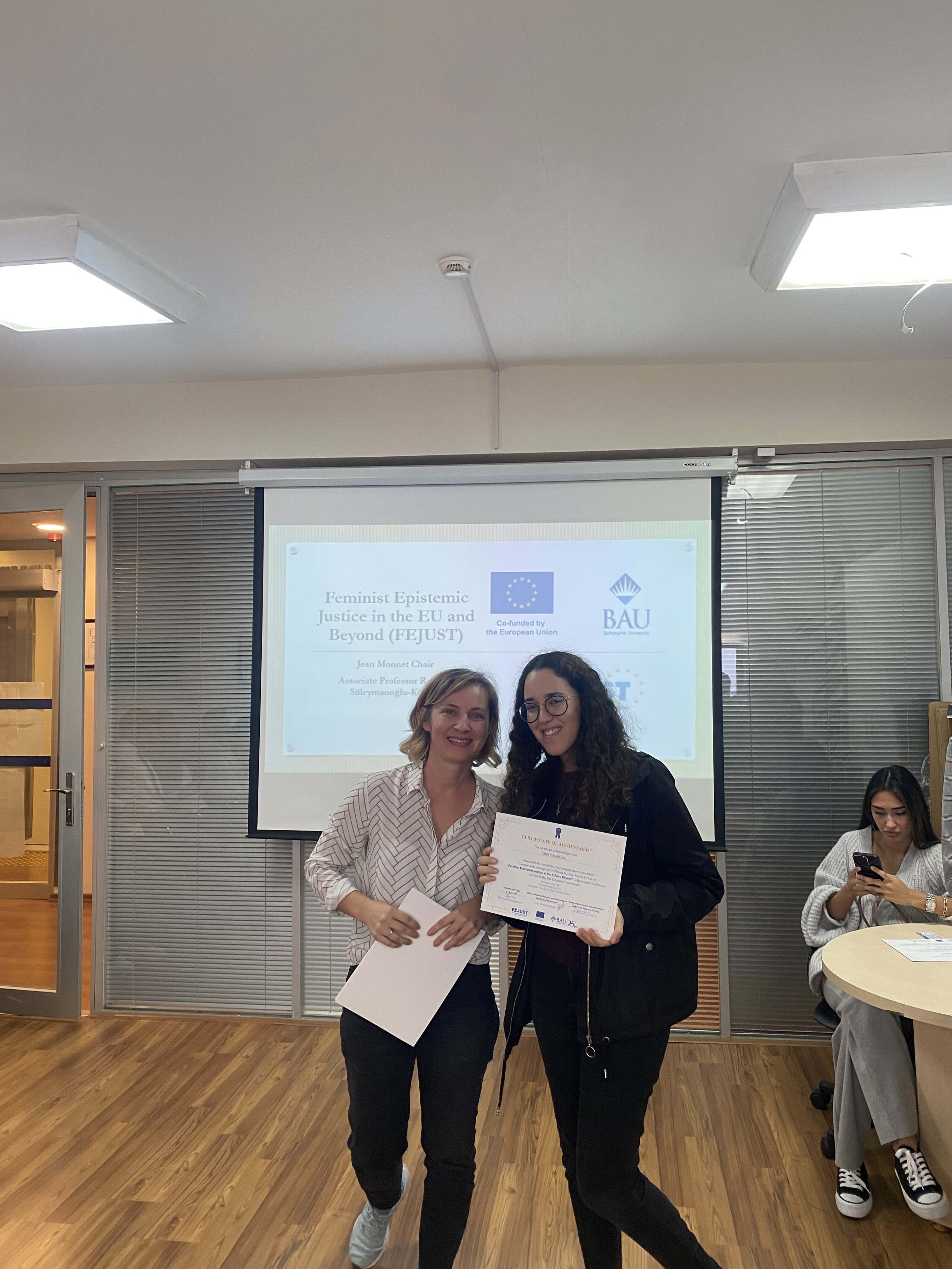 Certificate Award Ceremony: Honoring Success in the FEJUST Project