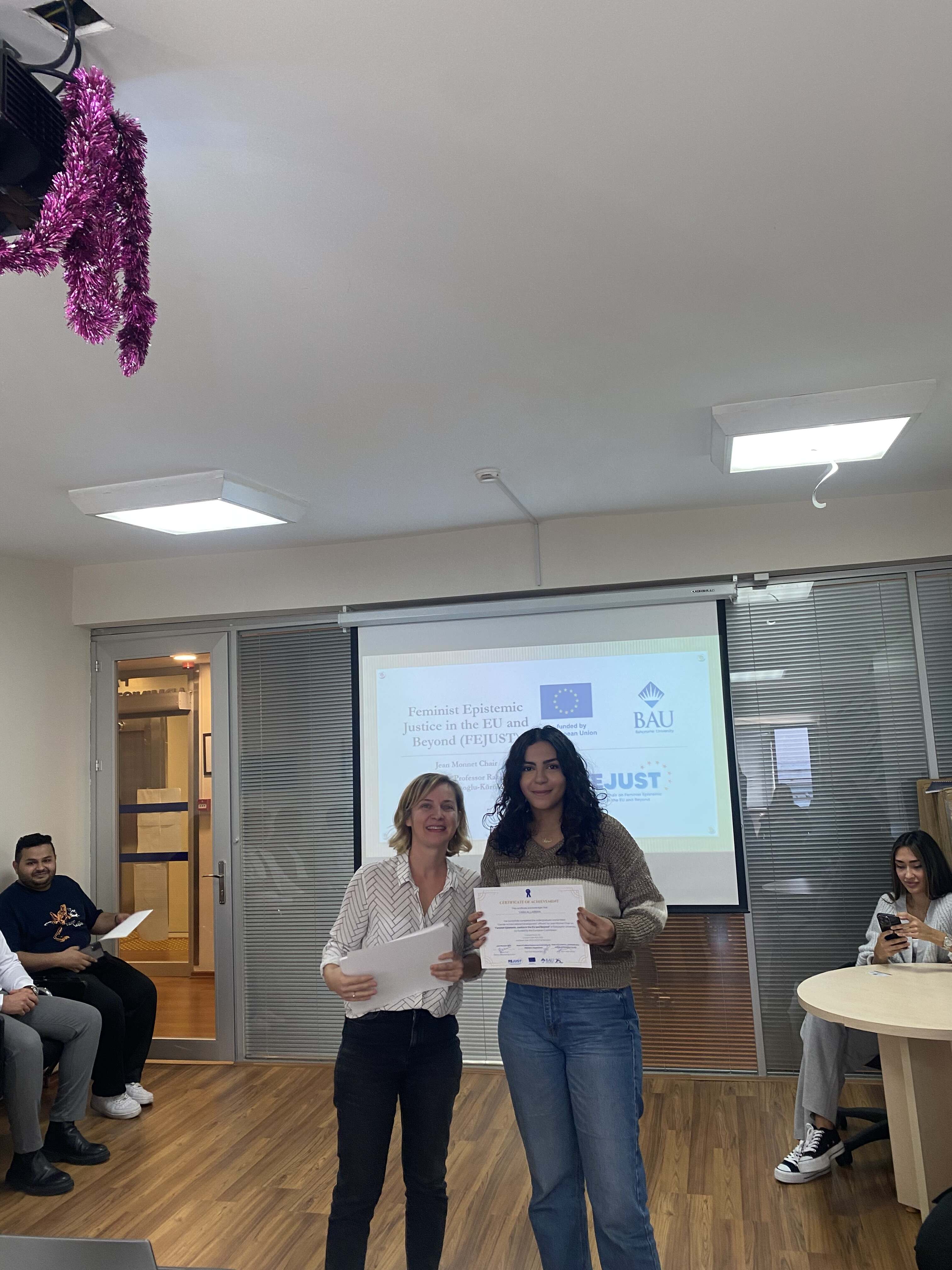 Certificate Award Ceremony: Honoring Success in the FEJUST Project