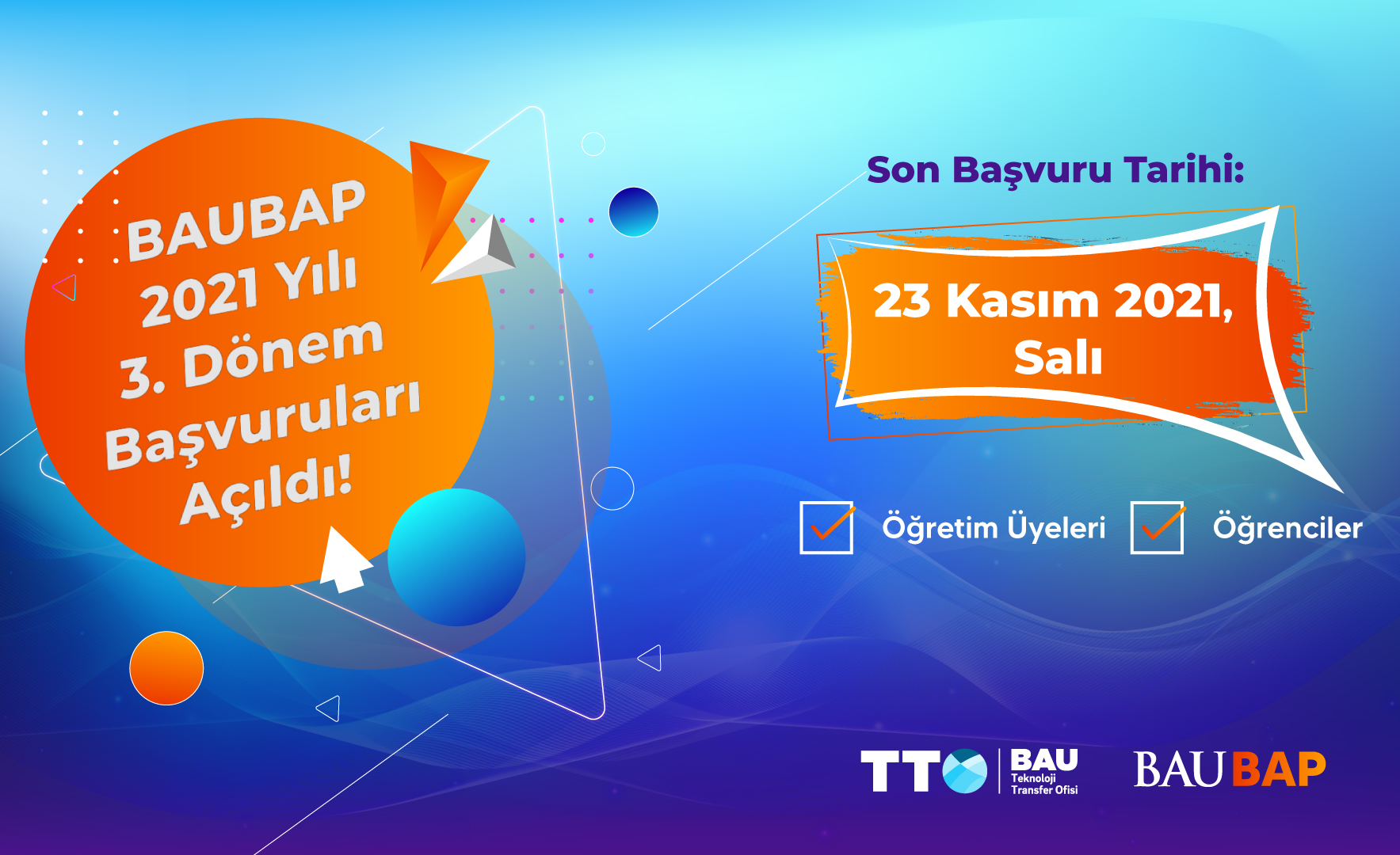 BAUBAP 2021 Yılı 3. Dönem Başvuruları 23 Kasım'a Kadar Devam Ediyor