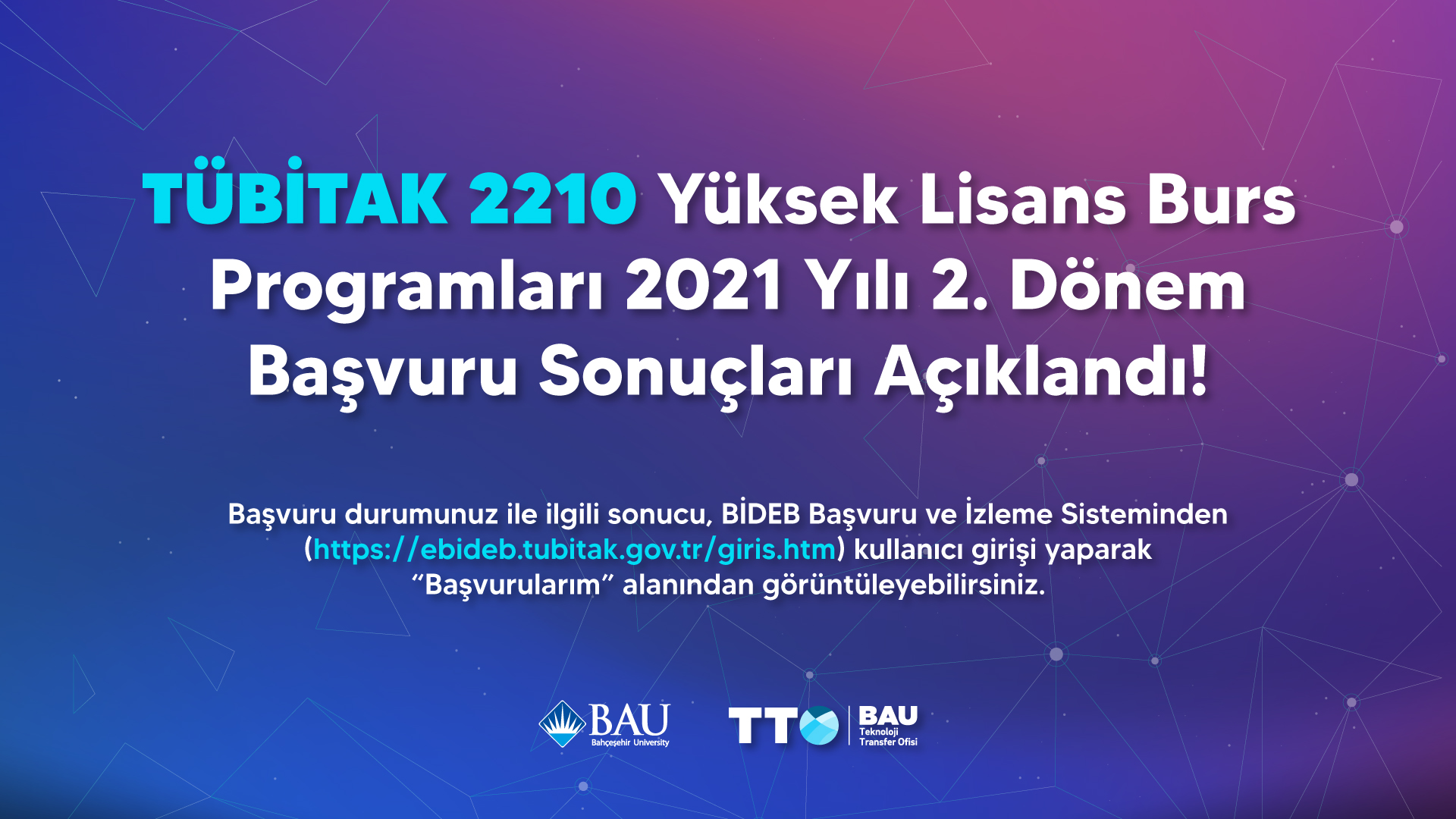 TÜBİTAK 2210 Yüksek Lisans Burs Programları 2021 Yılı 2. Dönem Başvuru Sonuçları Açıklandı
