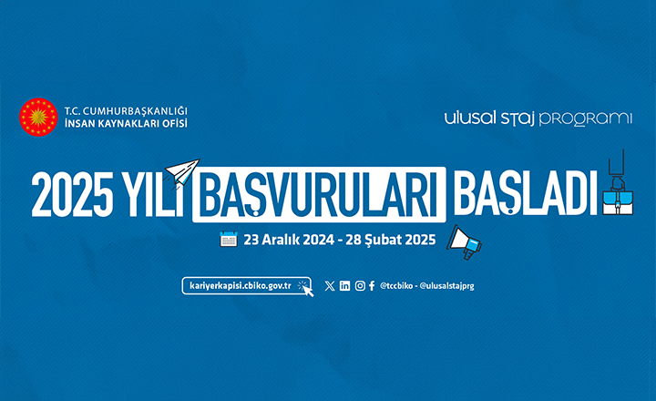 Ulusal Staj Programı 2025 Yılı Başvuruları Başladı