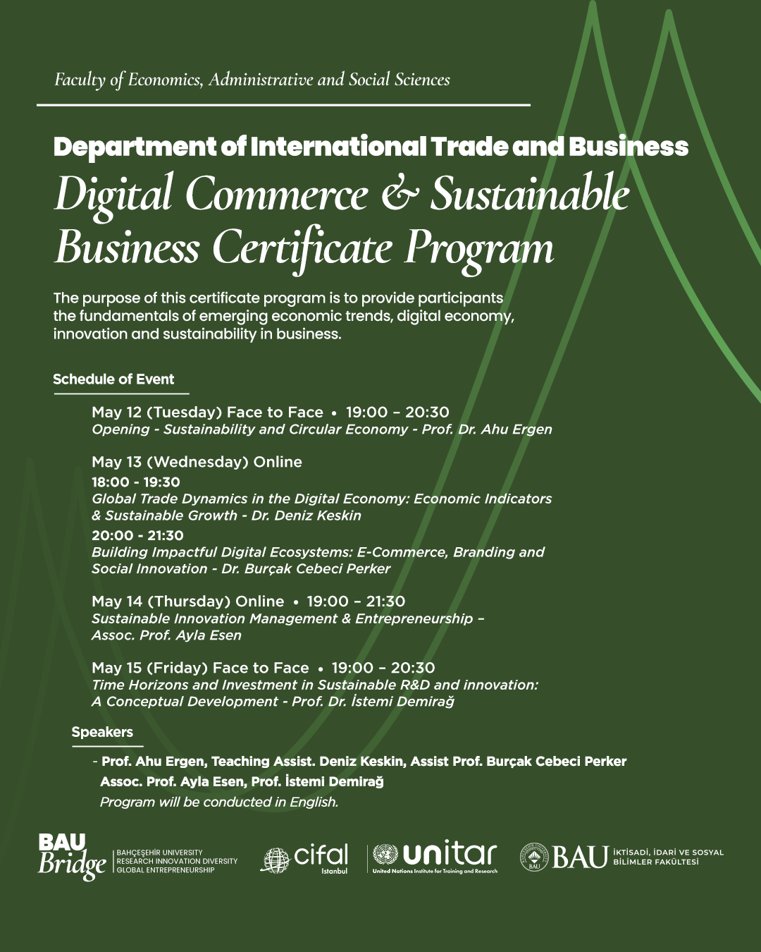 BAU Bridge : Digital Commerce and Sustainable Business Certificate Program