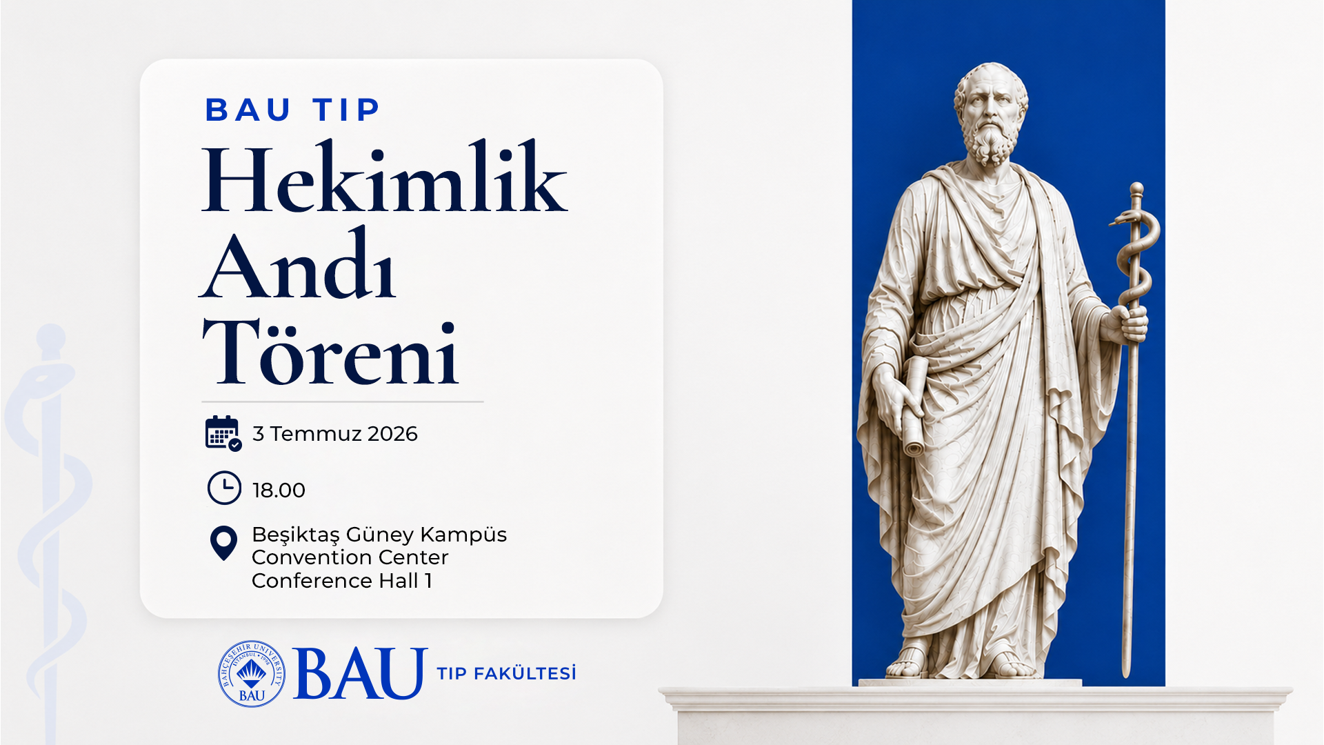 BAU Tıp Fakültesi’nde Hekimlik Andı Heyecanı