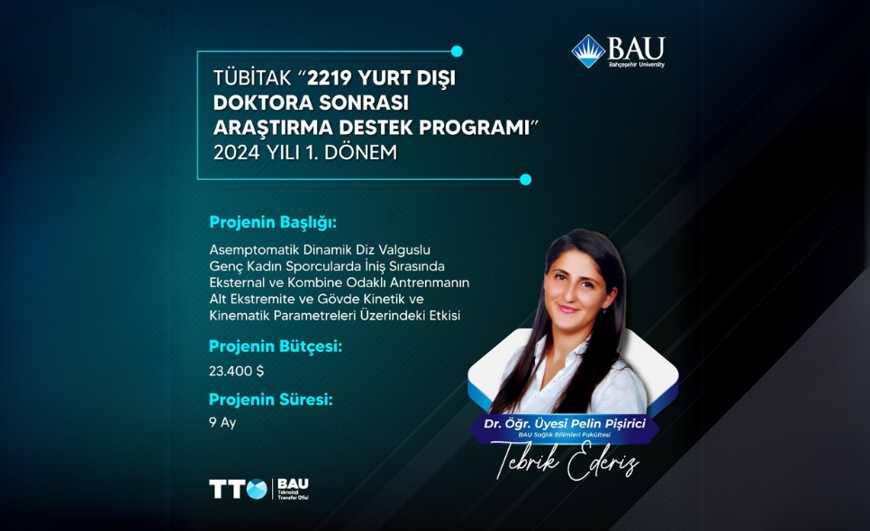 TÜBİTAK 2219 - “Yurt Dışı Doktora Sonrası Araştırma Burs Programı” 2024 yılı 1. Dönem