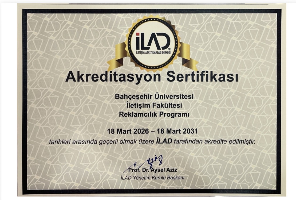 Reklamcılık Lisans Programı İLAD Tarafından 5 Yıl süreyle Akredite Edildi