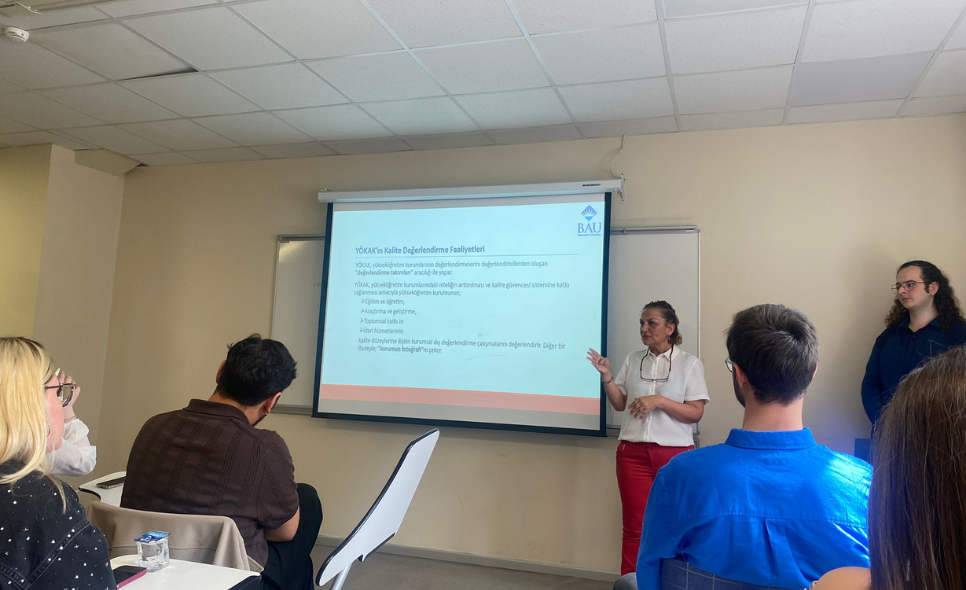 BAU Fakülte Kalite ve Akreditasyon Öğrenci Temsilcilerimize ve BAU Kalite Topluluğu Üyelerimize Yönelik “Yükseköğretimde Kalite Güvence Sistemi” Konulu Seminer