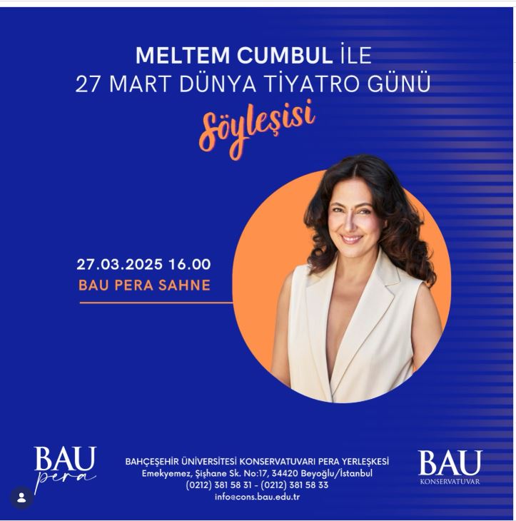 Dünya Tiyatro Günü’nde Meltem Cumbul ile Sahneye Dair Derin Bir Yolculuk!