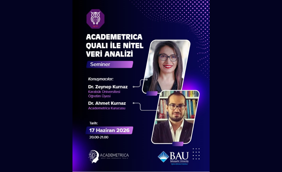 Academetrica Quali Yazılımı ile Nitel Veri Analizi Semineri Gerçekleştirildi