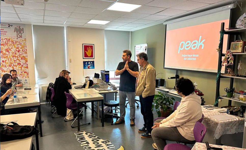 BAU Çizgi Film ve Animasyon Bölümü, Peak Ekibini Ağırladı!